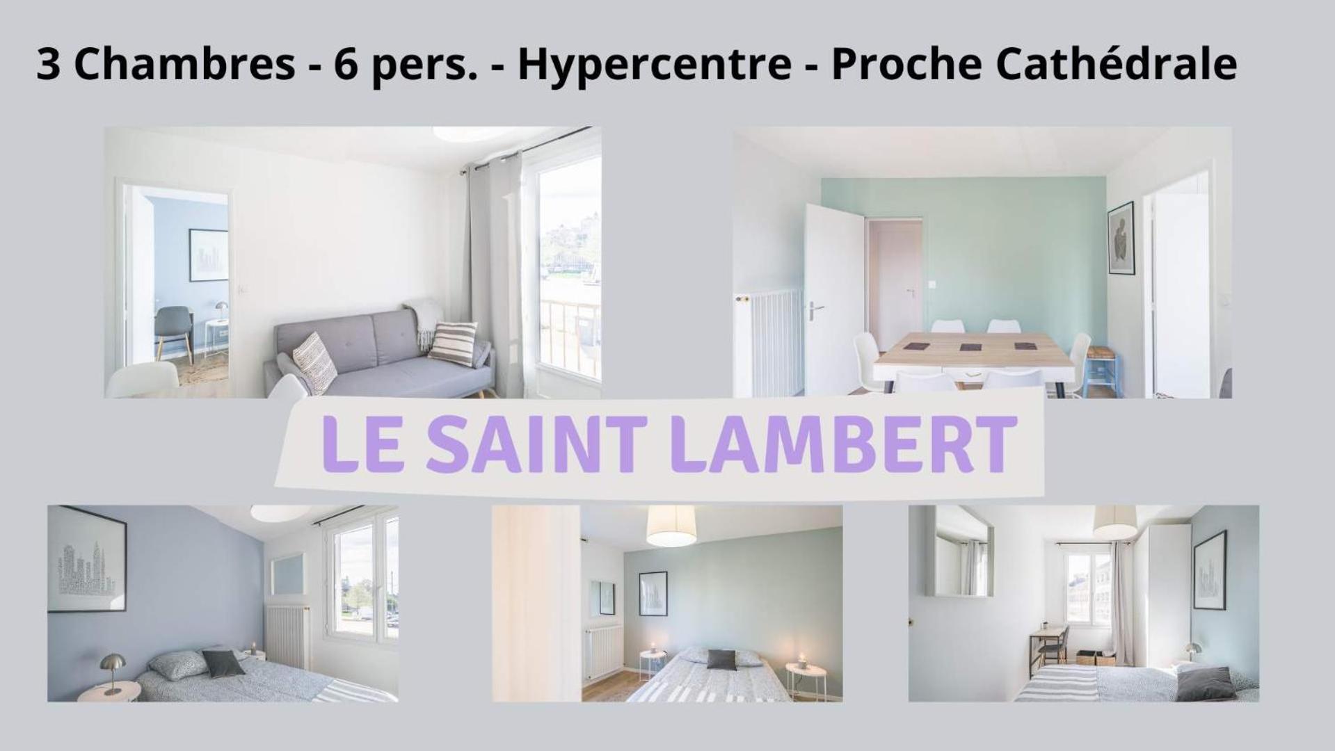 شقة Le St Lambert Proche Cathedrale Parking Gratuit تروي المظهر الخارجي الصورة